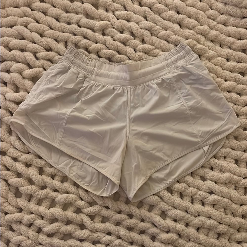 Lululemon Cream Athletic Shorts